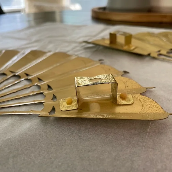 Vintage Metal Fans Wall Sculpture by Home Interiors and Gifts - Picture 5 of 6